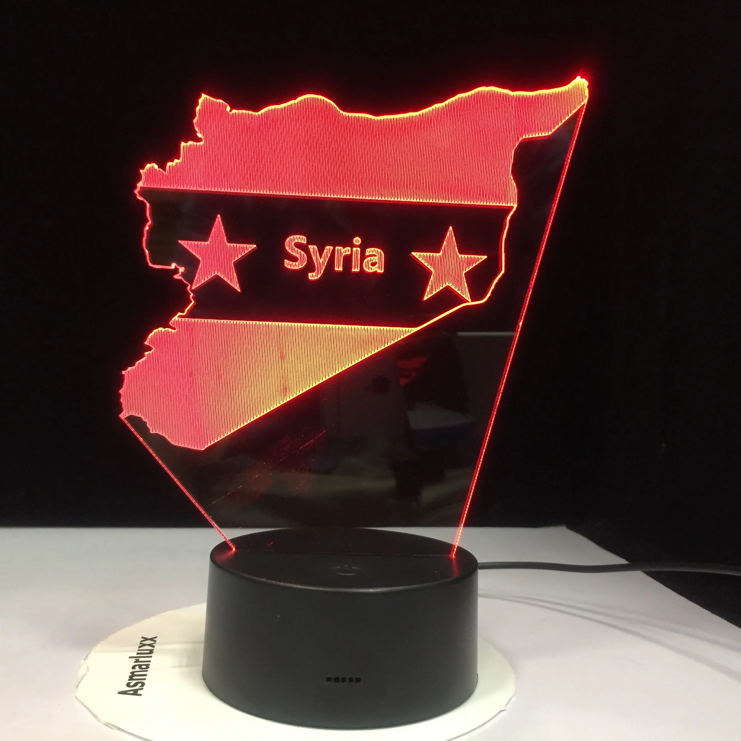 Syria Map 3D LED Night Lights Bedside Sleep Light Fixture Gifts 7 Colors Changing USB Bedroom Decor Shape Table Lamp
Syria Map 3D LED Night Lights Bedside Sleep Light Fixture Gifts 7 Colors Changing USB Bedroom Decor Shape Table Lamp