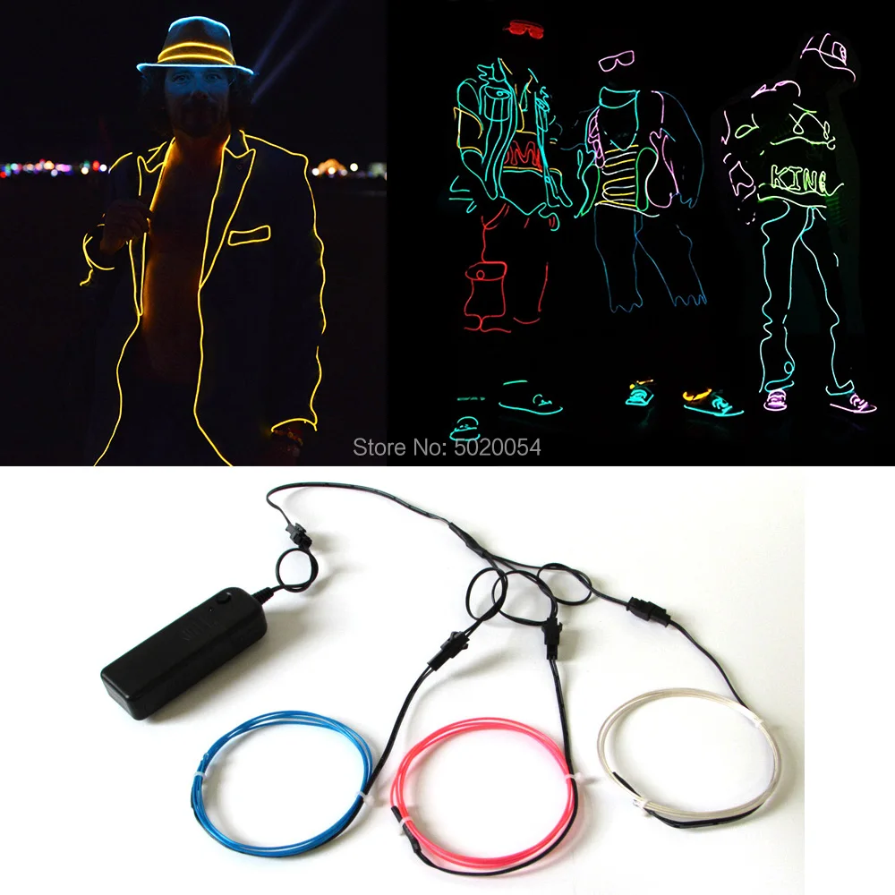 3 Colors in 1 Controller 1.3MM Flexible EL Wire Rope Tube Strip EL Neon Light Dance Party Decor car Lights Neon LED lamp
3 Colors in 1 Controller 1.3MM Flexible EL Wire Rope Tube Strip EL Neon Light Dance Party Decor car Lights Neon LED lamp
