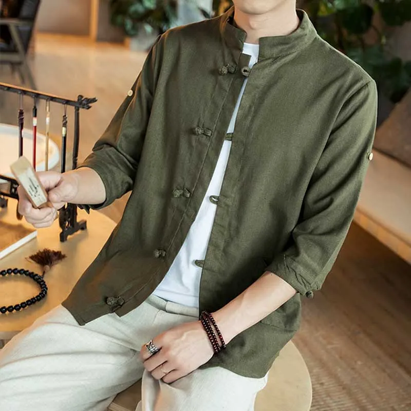 Summer New Men Shirt Fashion Chinese style Linen Slim Fit Casual Short Sleeves Shirt Camisa Social Business Dress Shirts Chinese
Summer New Men Shirt Fashion Chinese style Linen Slim Fit Casual Short Sleeves Shirt Camisa Social Business Dress Shirts Chinese