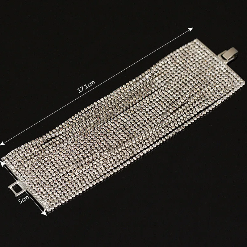 Statement Multi Layer Full Rhinestone Bracelets Vintage Ancient Silver Color Bracelet&Bangle For Female Wedding Charm Bracelet
Statement Multi Layer Full Rhinestone Bracelets Vintage Ancient Silver Color Bracelet&Bangle For Female Wedding Charm Bracelet