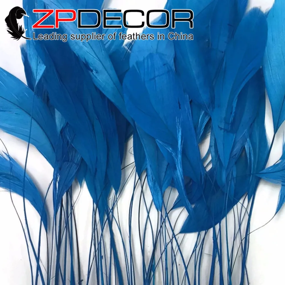 Leading Supplier ZPDECOR Wholesale 100pcs/lot 25-30cm(10-12") Handcraft Blue Stripped Chicken Tail Feather for Carnival Decor
Leading Supplier ZPDECOR Wholesale 100pcs/lot 25-30cm(10-12") Handcraft Blue Stripped Chicken Tail Feather for Carnival Decor