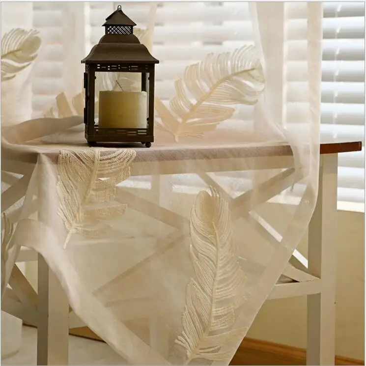 New sheer curtains feather screens Window tulle Home decor pattern Luxury Voile curtains light blue
New sheer curtains feather screens Window tulle Home decor pattern Luxury Voile curtains light blue