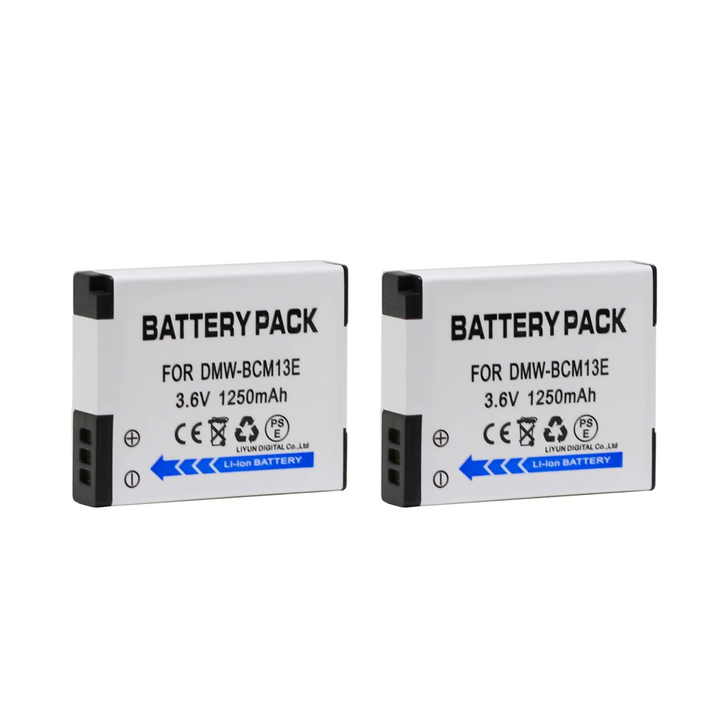 

2Pcs/lot DMW-BCM13E Battery BCM13E BCM13 BCM13PP Replacement Camera Batteries For Panasonic Lumix DMC ZS30 TZ40 TZ41 TS5 FT5