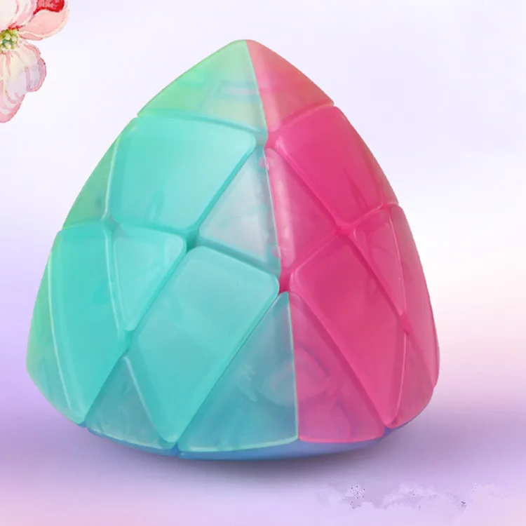 

Qiyi Jelly Cube Mastermorphix Stickerless Magic Cube Educational Toys for Brain Trainning - Jelly Color