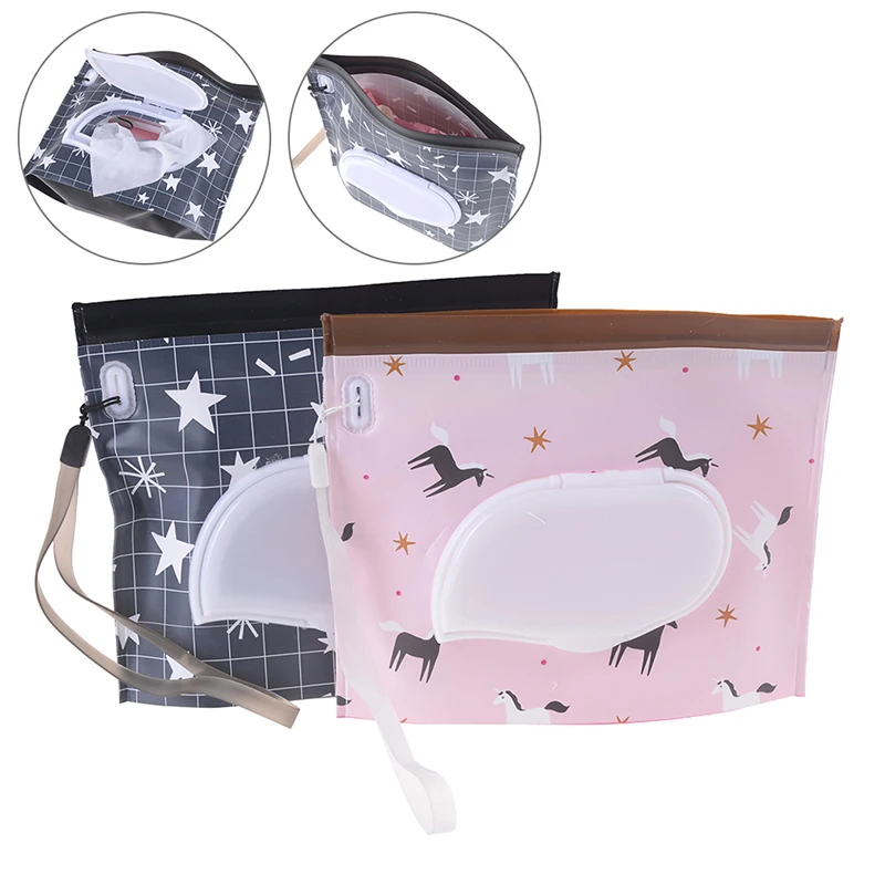 Fashion Wet Wipes Bag for Stroller Cosmetic Pouch with Easy-Carry Snap-Strap Wipes Carrying Case Clutch and Clean Eco-friendly
Fashion Wet Wipes Bag for Stroller Cosmetic Pouch with Easy-Carry Snap-Strap Wipes Carrying Case Clutch and Clean Eco-friendly
