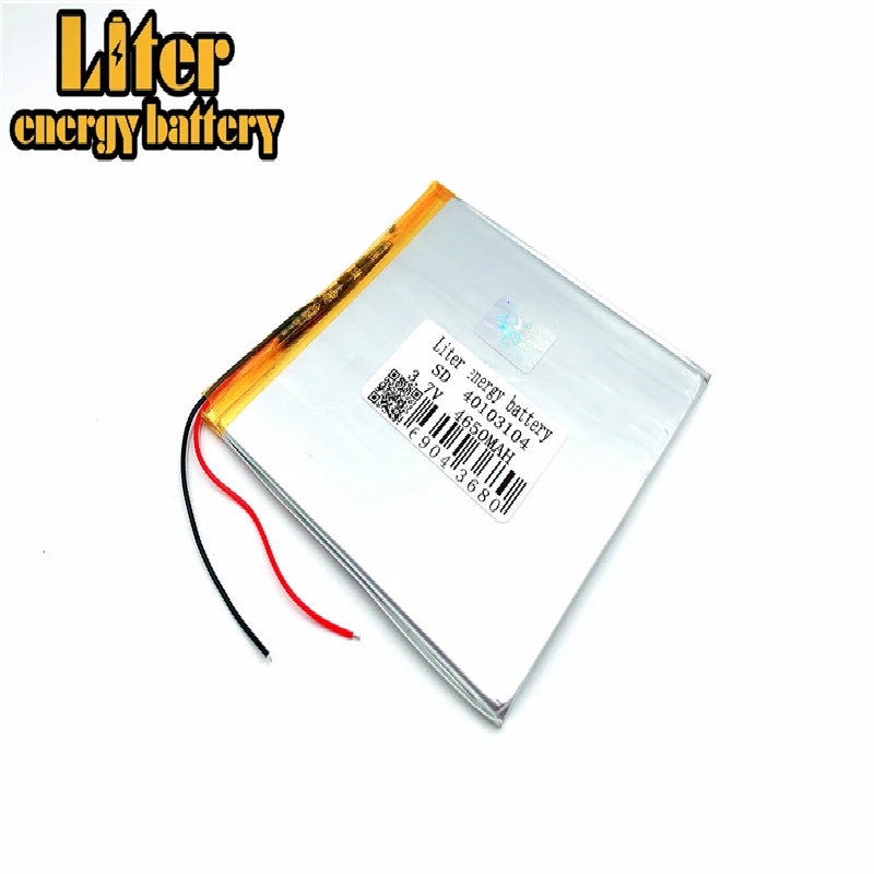 1 шт. Размер 40103104 40105105 3,7 v 4650mah литий-полимерный аккумулятор 3 планшетных ПК Pda Digital Produ
1 шт. Размер 40103104 40105105 3,7 v 4650mah литий-полимерный аккумулятор 3 планшетных ПК Pda Digital Produ