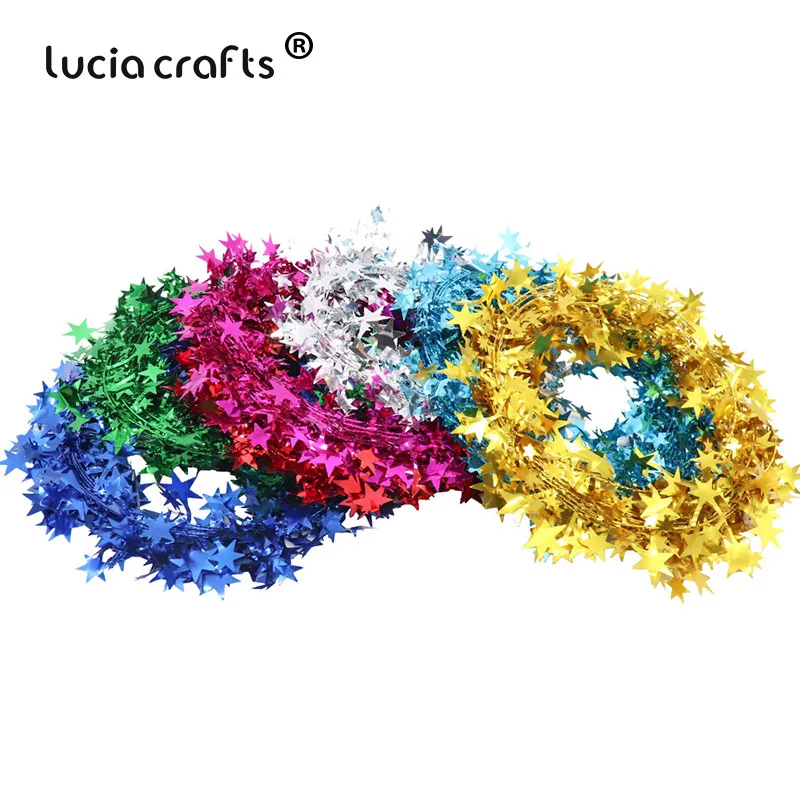 Lucia crafts 7.5M/Roll Christmas Tree Pendant Hanging Pentagram Iron wire Crafts Garland Home Decor H0358
Lucia crafts 7.5M/Roll Christmas Tree Pendant Hanging Pentagram Iron wire Crafts Garland Home Decor H0358