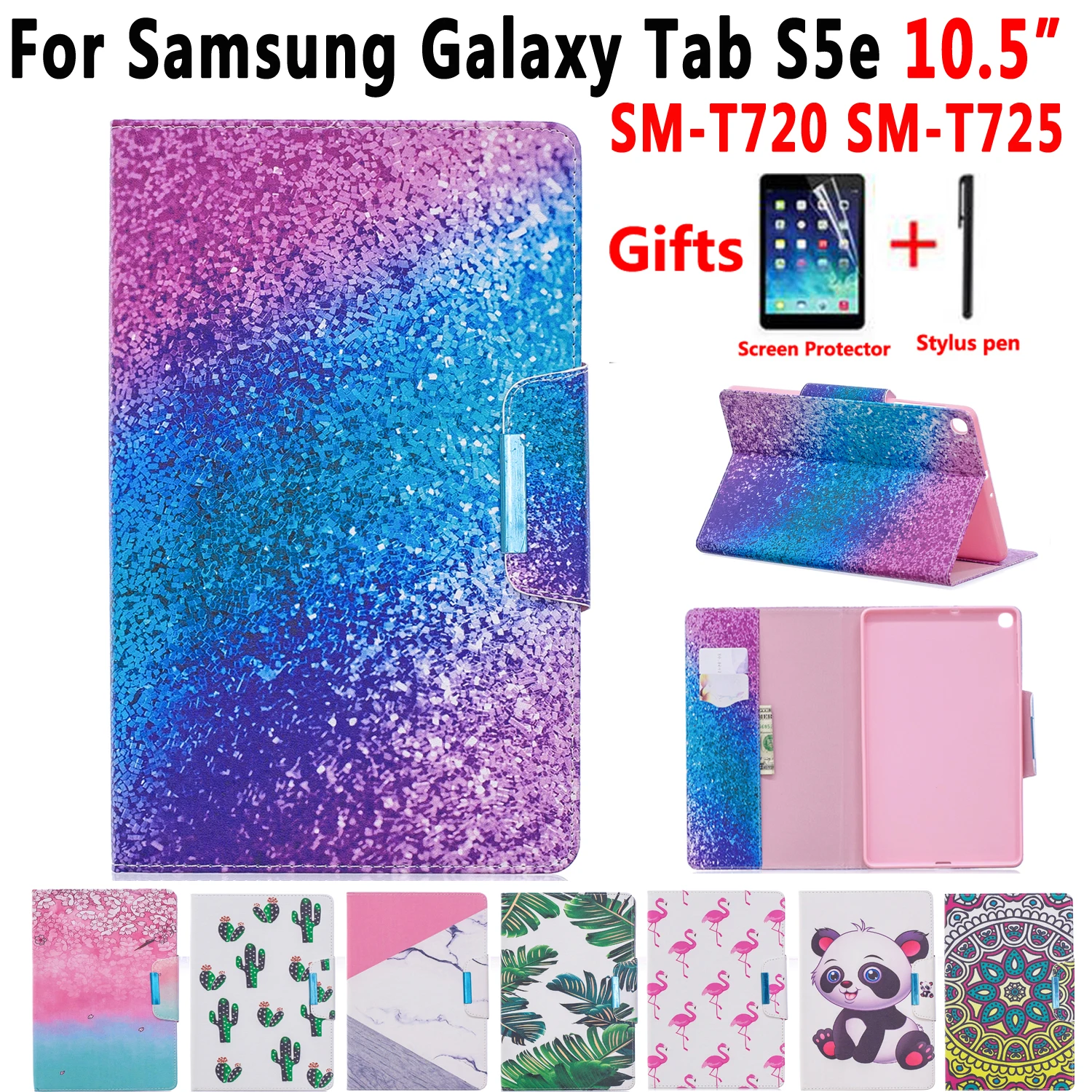 Чехол для Samsung Galaxy Tab S5e 10 5 2019 SM T720 T725 планшет кожаный силиконовый чехол с