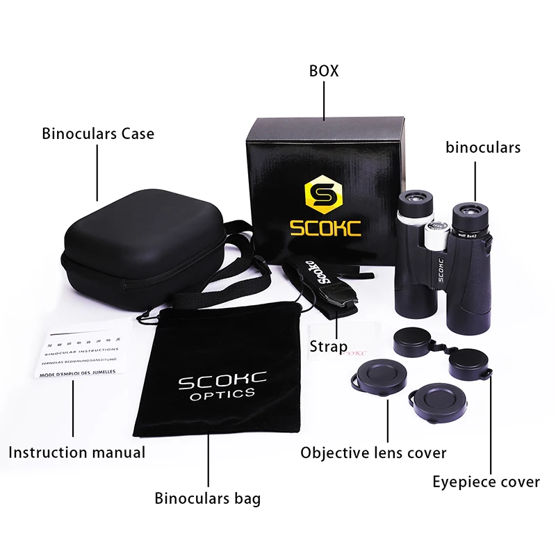 SCOKC Binoculars 10x42 8x42 Military HD High Power Telescope Professional Hunting Outdoor
SCOKC Binoculars 10x42 8x42 Military HD High Power Telescope Professional Hunting Outdoor