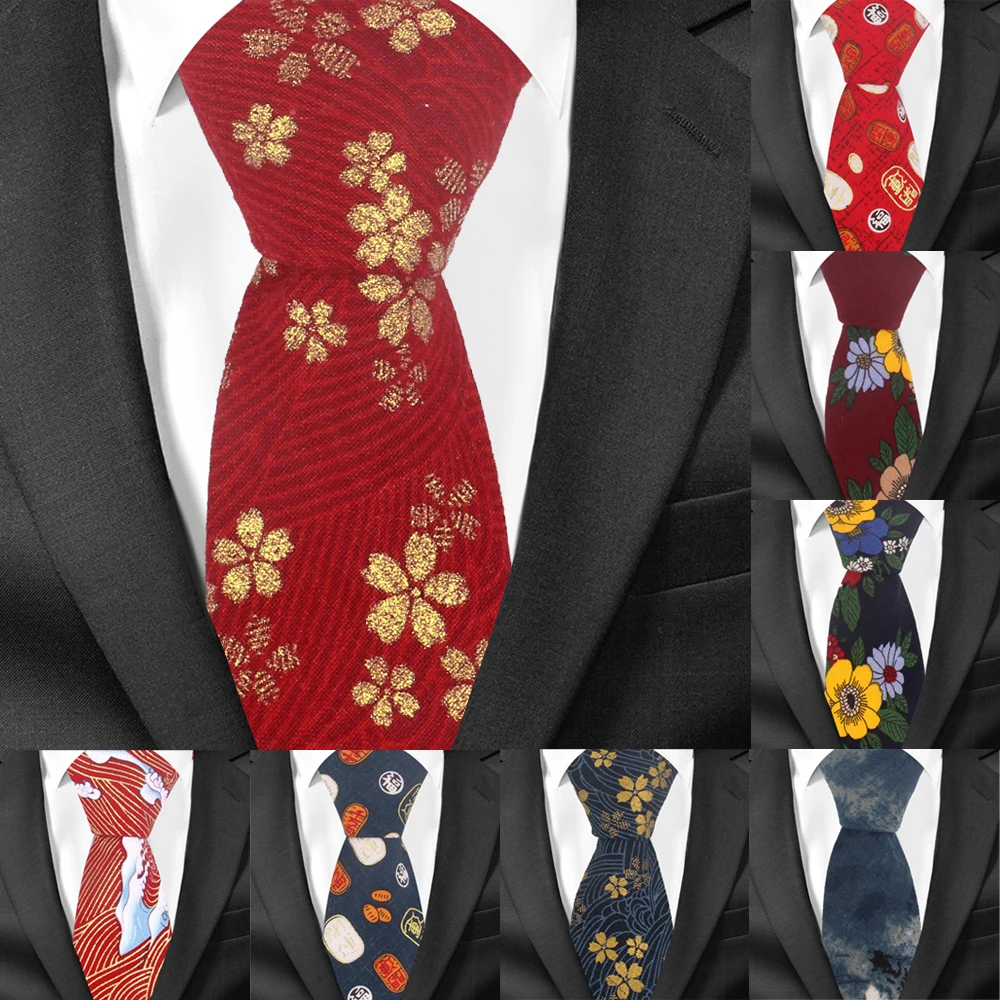 Мужской цветочный галстук повседневный костюм из хлопка ширина 7 см|bow neck tie|neck
