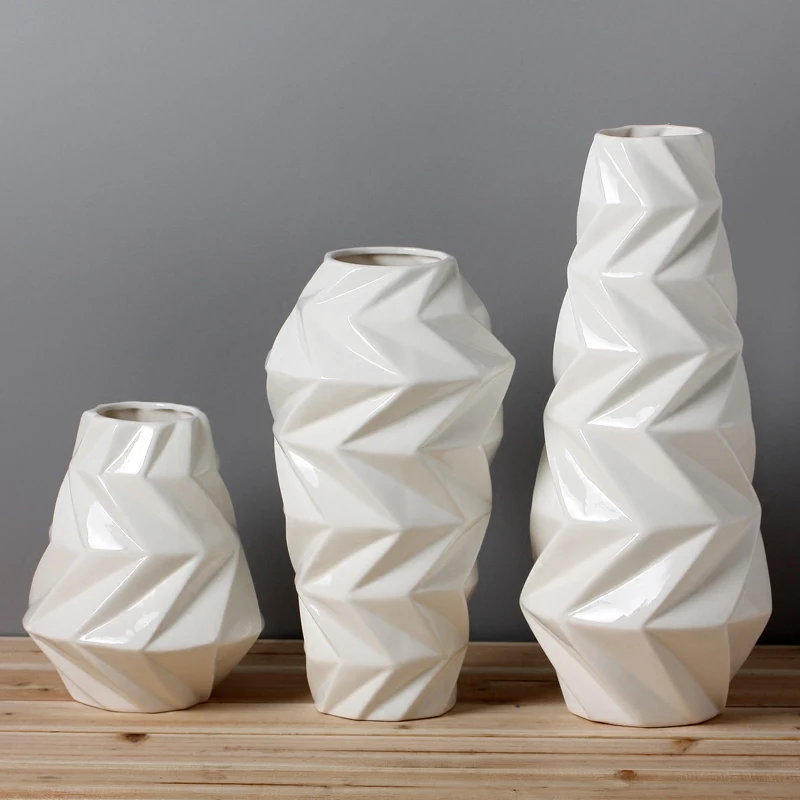 3pcs white ceramic creative contracted flower vase pot home decor craft room decoration handicraft garden porcelain figurine
3pcs white ceramic creative contracted flower vase pot home decor craft room decoration handicraft garden porcelain figurine
