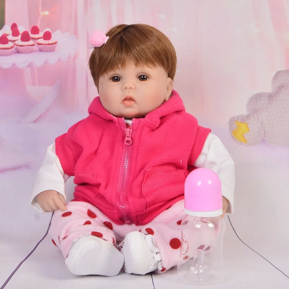 Силиконовая Нетоксичная Кукла-младенец для девочек, 42 см, 3/4, модная Кукла-младенец DOLLMAI, детская Подарочная игрушка с шапочкой
Силиконовая Нетоксичная Кукла-младенец для девочек, 42 см, 3/4, модная Кукла-младенец DOLLMAI, детская Подарочная игрушка с шапочкой