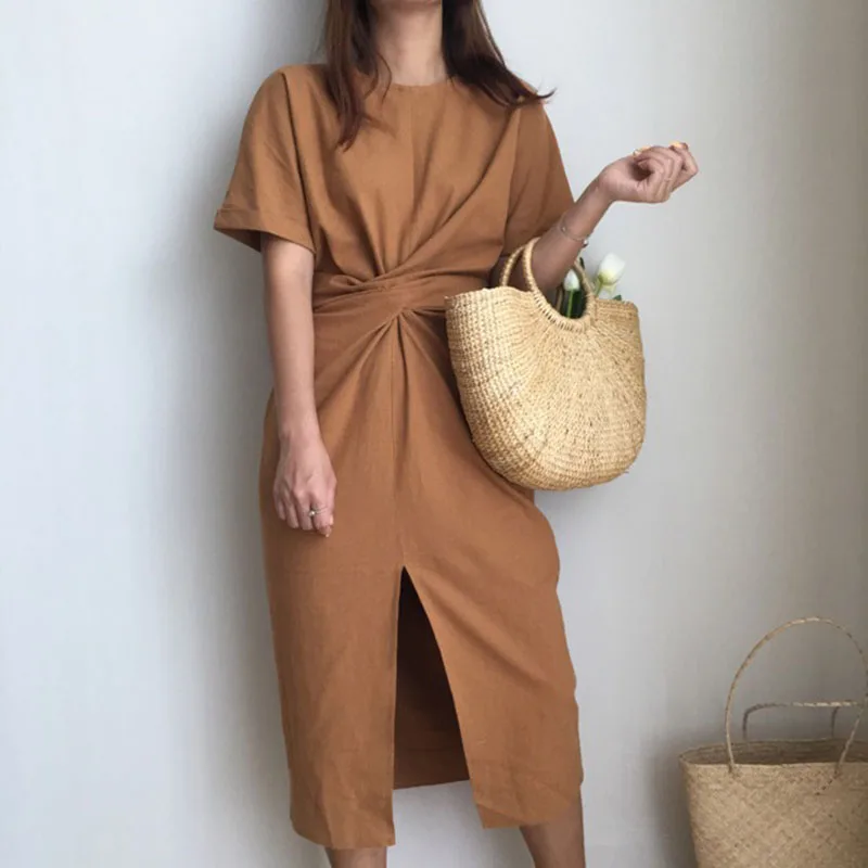 Women's Summer White Cotton Short Sleeve Bandage Bodycon Sexy Dress Plus Size Solid Mid Calf Long Casual Dresses
Women's Summer White Cotton Short Sleeve Bandage Bodycon Sexy Dress Plus Size Solid Mid Calf Long Casual Dresses