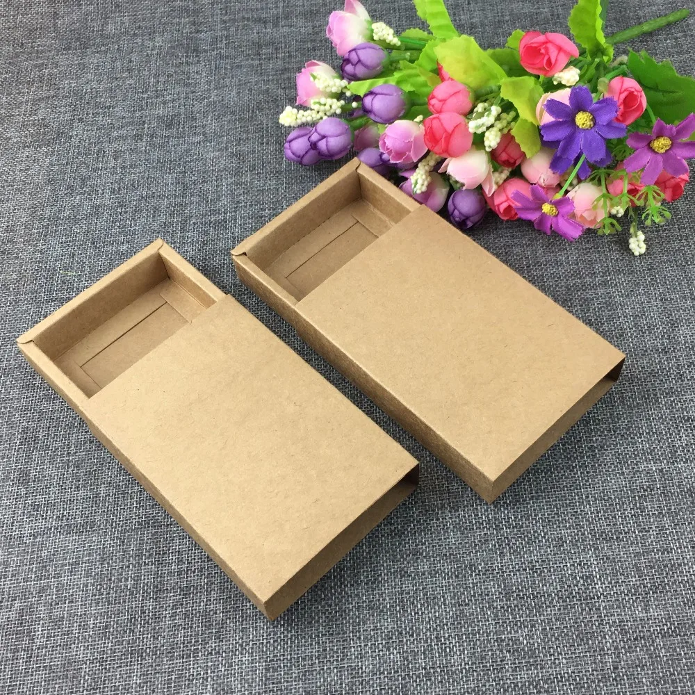 60PCS/Lot Kraft Paper Drawer Boxes Jewelry Displays Blank Package Carry Case Gift Cardboard Drawers For Gift Accept Custom Logo
60PCS/Lot Kraft Paper Drawer Boxes Jewelry Displays Blank Package Carry Case Gift Cardboard Drawers For Gift Accept Custom Logo