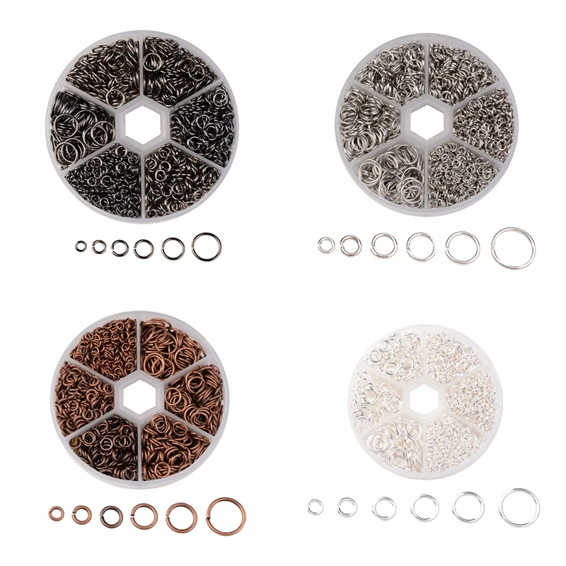 1 Box Iron Jump Rings Open Jump Rings Split Rings Connector Mixed Size for Jewelry Making DIY Findings Accessories 4-10mm
1 Box Iron Jump Rings Open Jump Rings Split Rings Connector Mixed Size for Jewelry Making DIY Findings Accessories 4-10mm