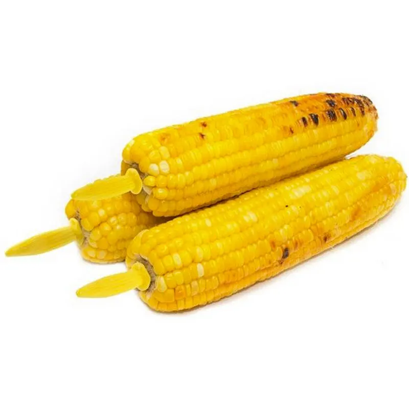 12 шт. Jumbo Кукуруза в початках держатели набор сталь кукурузы шампуры зубцами для