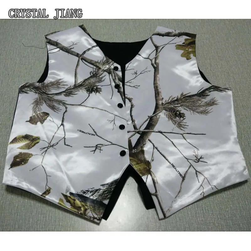 White Camo Groom Vests Custom Made Kids Adult Wedding Party Camo Prom Vest Real Image
White Camo Groom Vests Custom Made Kids Adult Wedding Party Camo Prom Vest Real Image