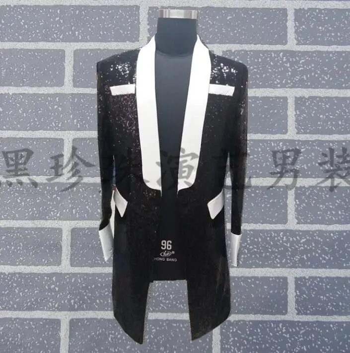 Black men suits designs homme terno stage costumes for singers men sequin blazer dance long clothes jacket style dress rock
Black men suits designs homme terno stage costumes for singers men sequin blazer dance long clothes jacket style dress rock