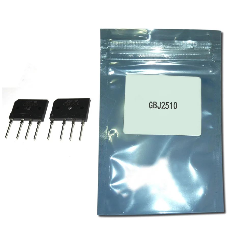 

5PCS/set GBJ2510 Diode Bridge Rectifier GBJ 2510 power diode electronica componentes 25A 1000V diode bridge rectifier