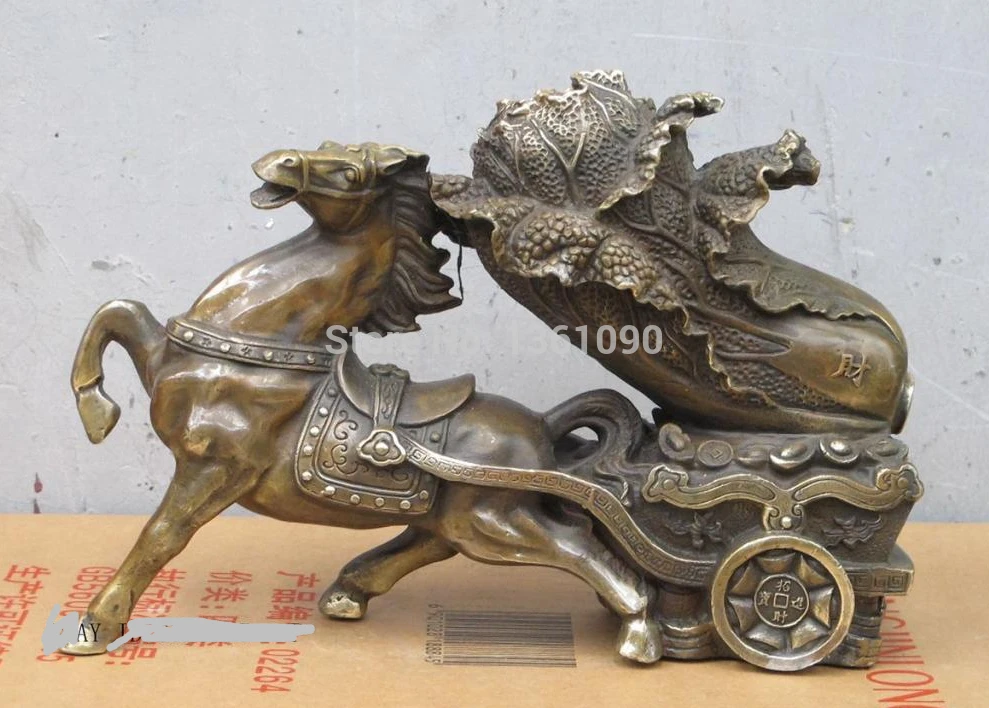 xd 001286 12"China Bronze auspicious wealth Immediately make a fortune Horse baicai
xd 001286 12"China Bronze auspicious wealth Immediately make a fortune Horse baicai