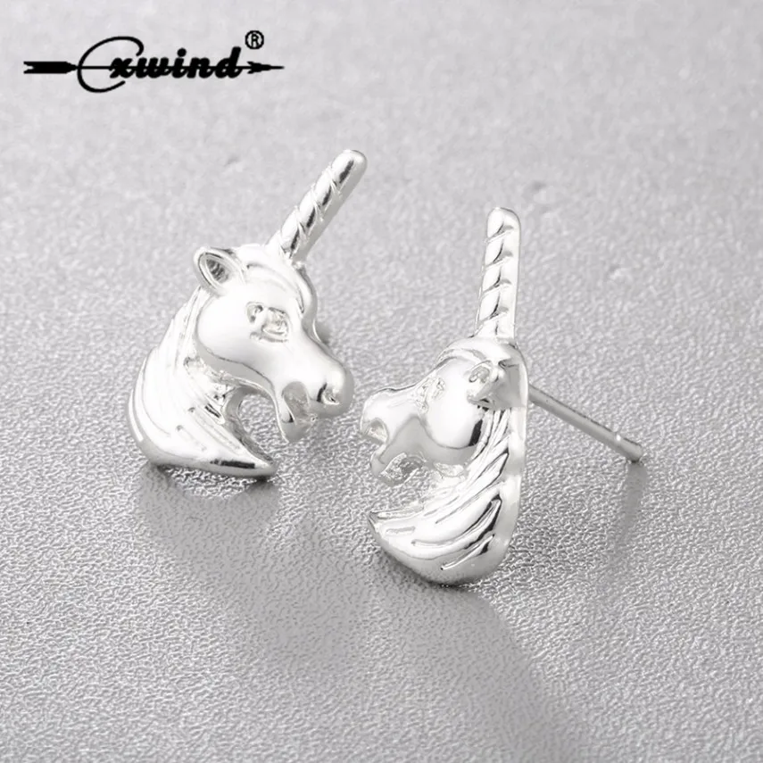 Cxwind High Quality Unicorn Animal Horse Earrings Fashion Horn Stud Earring For Women Charm Ear Jewelry Gifts Drop Shipping
Cxwind High Quality Unicorn Animal Horse Earrings Fashion Horn Stud Earring For Women Charm Ear Jewelry Gifts Drop Shipping