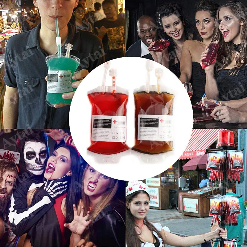 OurWarm 10pcs Clear Blood PVC Drink Bag Juice Drink Bag Halloween Event Party Supplies Pouch Vampires Blood Bag Props Reusable
OurWarm 10pcs Clear Blood PVC Drink Bag Juice Drink Bag Halloween Event Party Supplies Pouch Vampires Blood Bag Props Reusable