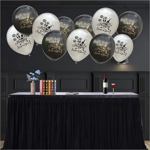 50/100pcs Gold Silver Happy New Year Latex Helium Balloon Christmas New Year Party Decorations Supplies Air Balloon Balls wholes
50/100pcs Gold Silver Happy New Year Latex Helium Balloon Christmas New Year Party Decorations Supplies Air Balloon Balls wholes