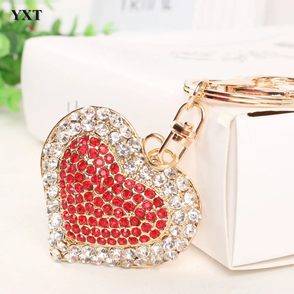 Hot Fashion Love Heart Red Crystal Charm Pendant Purse Bag Car Key Ring Chain Wedding Jewelry Lovers New Gift Collection
Hot Fashion Love Heart Red Crystal Charm Pendant Purse Bag Car Key Ring Chain Wedding Jewelry Lovers New Gift Collection