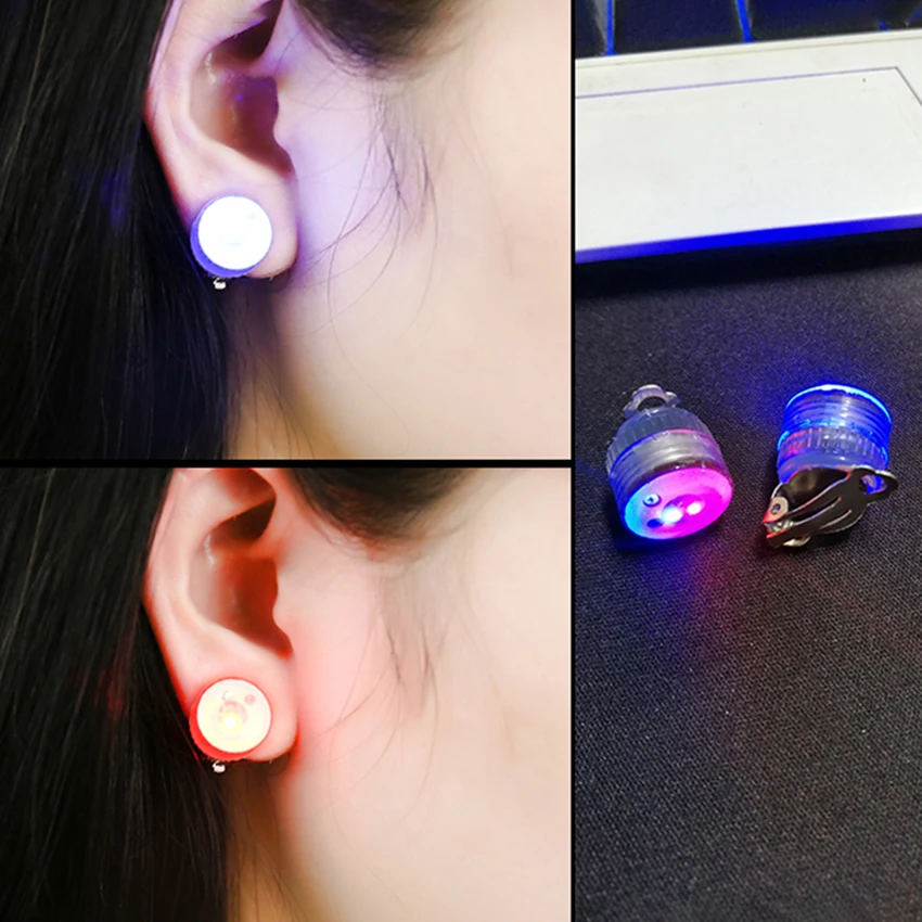1 pair Flashing Blinking Earrings Charm LED Earring Light Up Ear Stud Earring Jewelry Novelty Lighting for Dance Party
1 pair Flashing Blinking Earrings Charm LED Earring Light Up Ear Stud Earring Jewelry Novelty Lighting for Dance Party