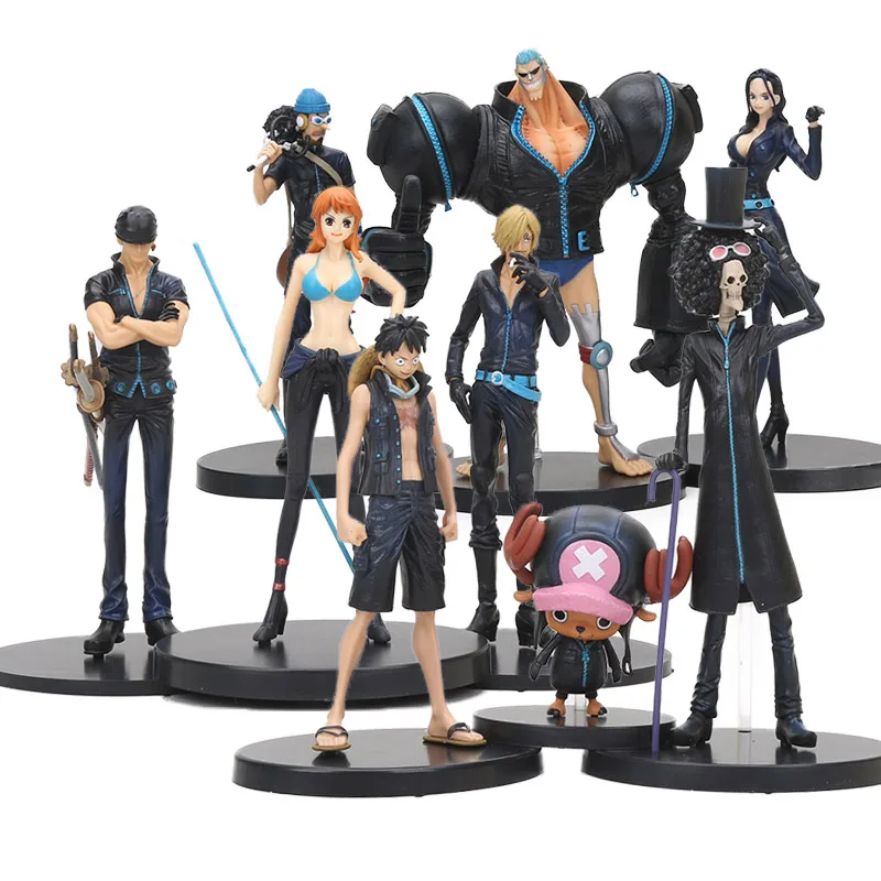 3 шт./компл. Золотая Ver Аниме One Piece Monkey D Luffy Tony Chopper Brook Sanji Nami Zoro Robin Usopp ПВХ экшн