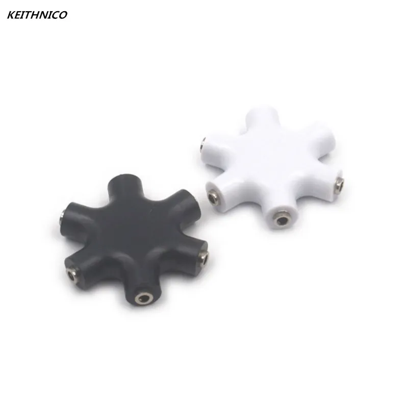KEITHNICO 2Pcs 3.5mm 6 Ports Multi Headphone Headset Earphone Splitter Adapter 1 to 5 Way Stereo Audio Hub For Player MP3 MP4
KEITHNICO 2Pcs 3.5mm 6 Ports Multi Headphone Headset Earphone Splitter Adapter 1 to 5 Way Stereo Audio Hub For Player MP3 MP4