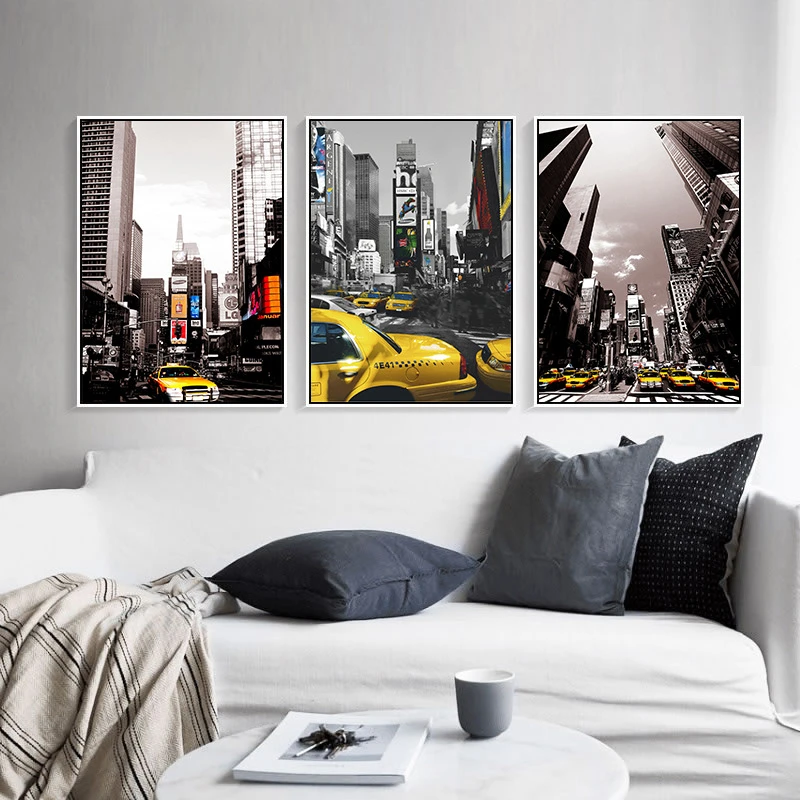 HAOCHU New York City Street Scenery Edifice Taxi Canvas Painting Modern Picture Photography for Living Room Decor No Frame
HAOCHU New York City Street Scenery Edifice Taxi Canvas Painting Modern Picture Photography for Living Room Decor No Frame