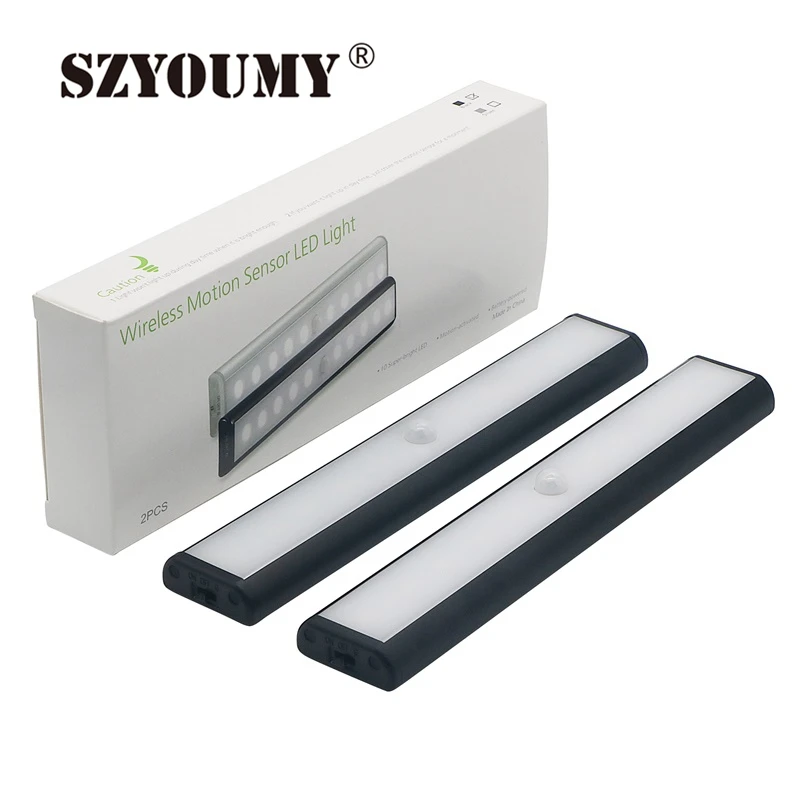 Светодиодный ночник SZYOUMY с 10 светодиодами, перезаряжаемая USB лампа с датчиком движения для шкафа, чулана, кухни, 10 шт.
Светодиодный ночник SZYOUMY с 10 светодиодами, перезаряжаемая USB лампа с датчиком движения для шкафа, чулана, кухни, 10 шт.