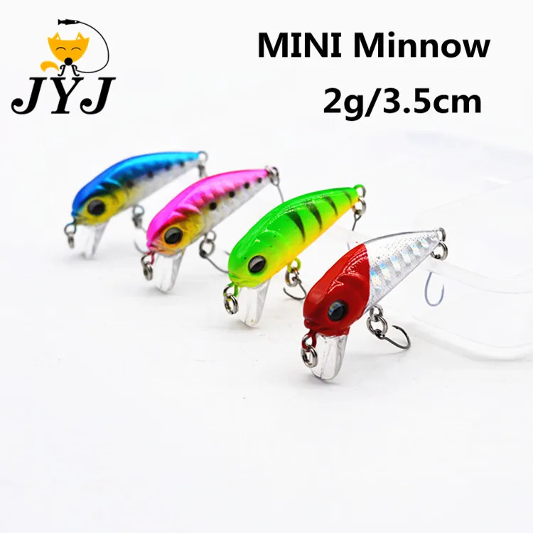 4pcs 3.5cm 2g super mini minnow lure bait, artificial hard wobbler pesca isca fishing minnow slow sinking fish bait crankbaits
4pcs 3.5cm 2g super mini minnow lure bait, artificial hard wobbler pesca isca fishing minnow slow sinking fish bait crankbaits