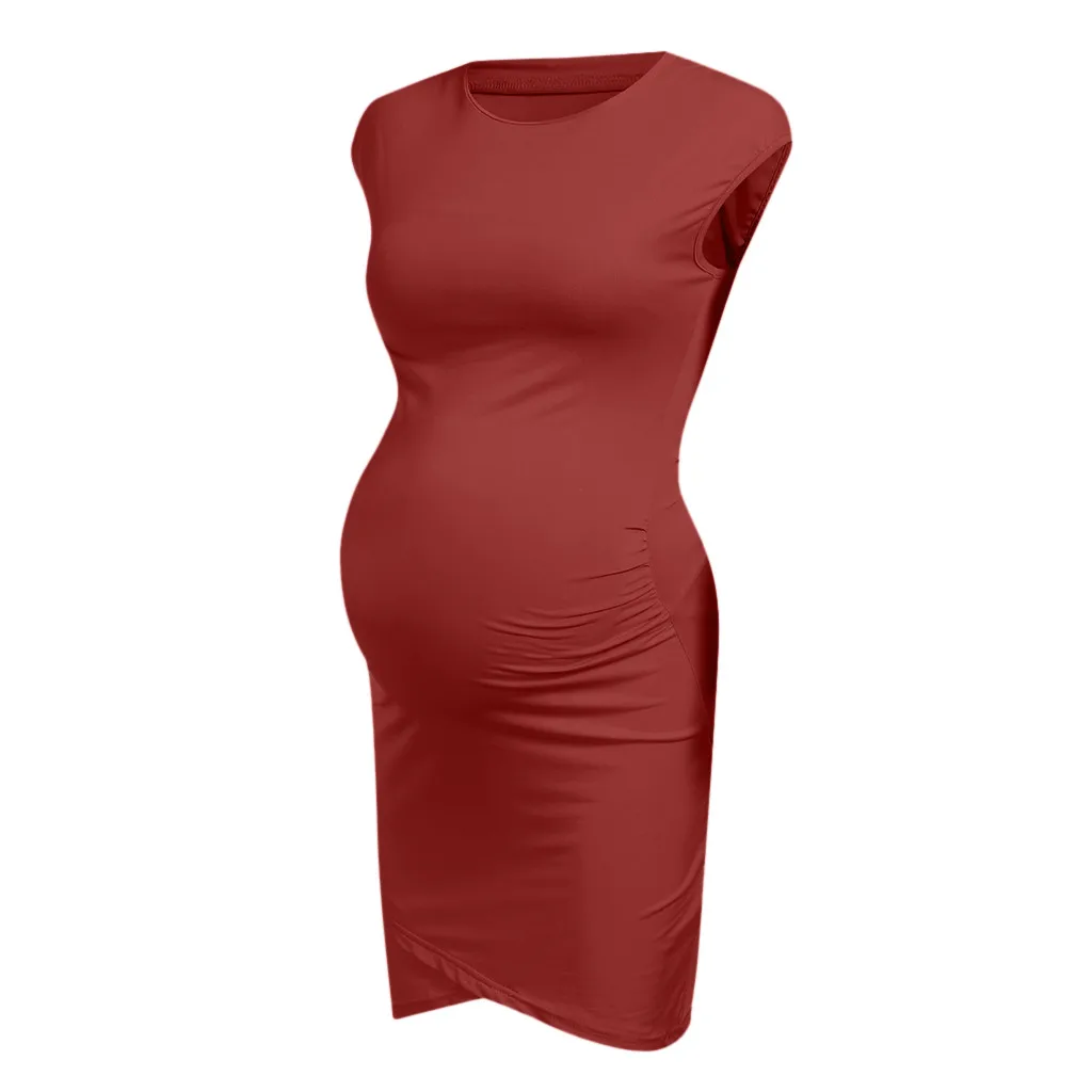 LONSANT Maternity dress Women Solid Color Sleeveless Above knee Dress Maternity Pregnat Comfortable clothing Women Fashion dress
LONSANT Maternity dress Women Solid Color Sleeveless Above knee Dress Maternity Pregnat Comfortable clothing Women Fashion dress