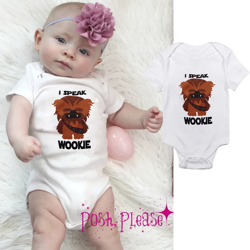 DERMSPE Summer Newborn Baby Boys Girls Short Sleeve Letter I Speak Wookie Monster Romper Jumpsuit Baby Clothes White
DERMSPE Summer Newborn Baby Boys Girls Short Sleeve Letter I Speak Wookie Monster Romper Jumpsuit Baby Clothes White