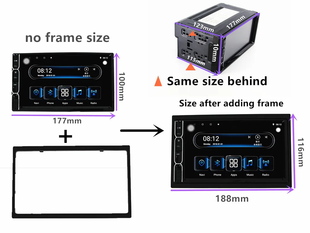 2din 7inch car android8.1 radio 8core 4G+32G Universal Multimedia Player for NISSAN TOYOTA KIA Suzuki Honda RAV4 Volkswagen
2din 7inch car android8.1 radio 8core 4G+32G Universal Multimedia Player for NISSAN TOYOTA KIA Suzuki Honda RAV4 Volkswagen