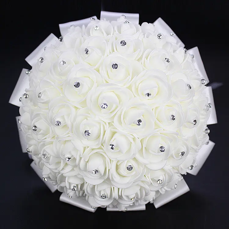 Букет для свадьбы AYiCuthia boeket zijde букет подружки невесты с белыми розами белый