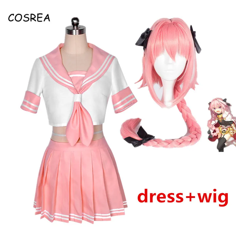 Аниме Fate Apocrypha Astolfo Косплей костюмы Студенты Девушки Япония Школьная форма парики Луки Хэллоуин матросский костюм полный комплект
Аниме Fate Apocrypha Astolfo Косплей костюмы Студенты Девушки Япония Школьная форма парики Луки Хэллоуин матросский костюм полный комплект