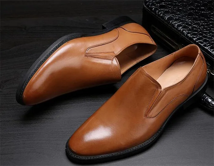 British leather business brown yellow men's shoes European oxfords breathable simple slip-on banquet dress shoes
British leather business brown yellow men's shoes European oxfords breathable simple slip-on banquet dress shoes