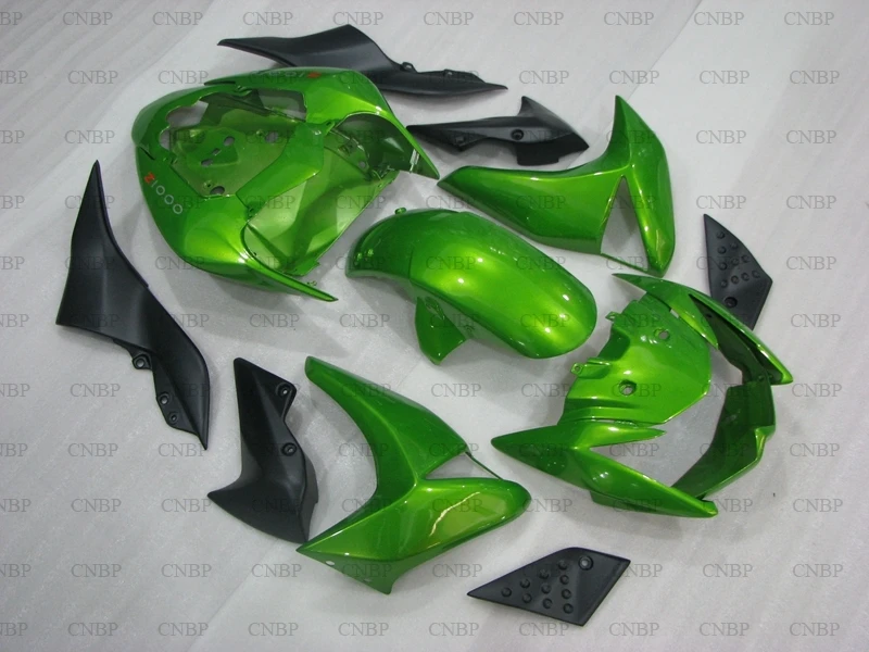 Для Kawasaki Z1000 09 обтекатель Z 1000 2007 2009 зеленый наборы 08 мотоцикла|Полные комплекты