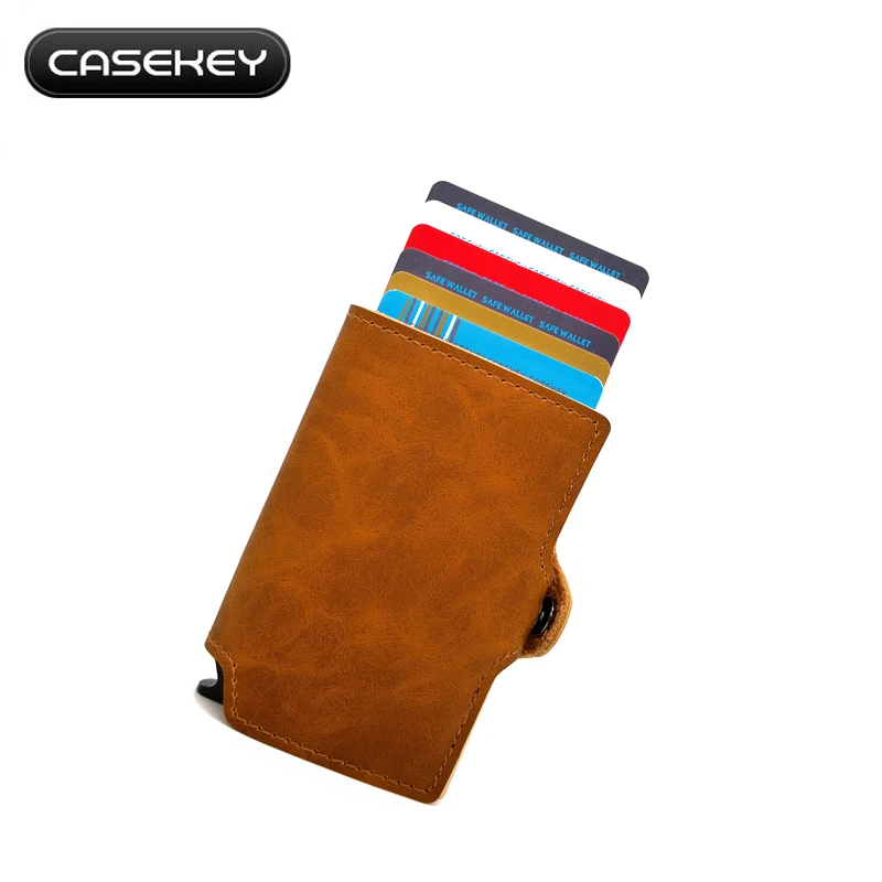 CaseKey алюминиевый держатель для кредитных карт из нержавеющей стали с блокировкой RFID/NFC, винтажный кожаный мини-кошелек с логотипом по индиви...
CaseKey алюминиевый держатель для кредитных карт из нержавеющей стали с блокировкой RFID/NFC, винтажный кожаный мини-кошелек с логотипом по индиви...