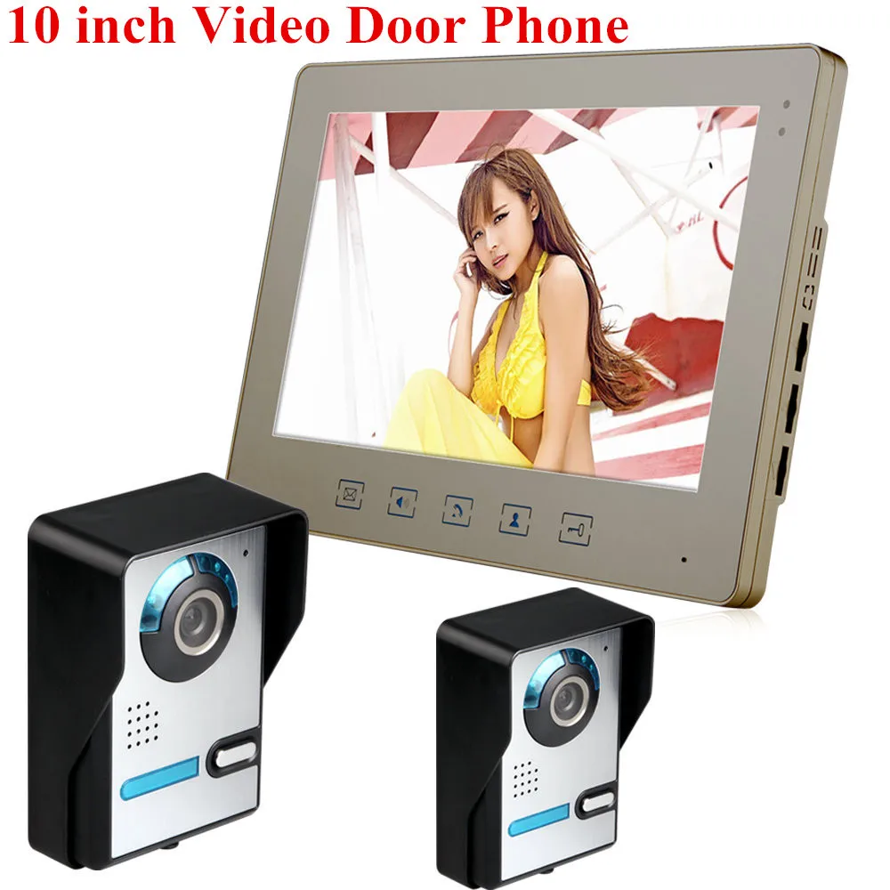Wired Video Door Phone Doorbell Intercom 10 inch Color LCD Monitor Doorphone IR Cameras
Wired Video Door Phone Doorbell Intercom 10 inch Color LCD Monitor Doorphone IR Cameras