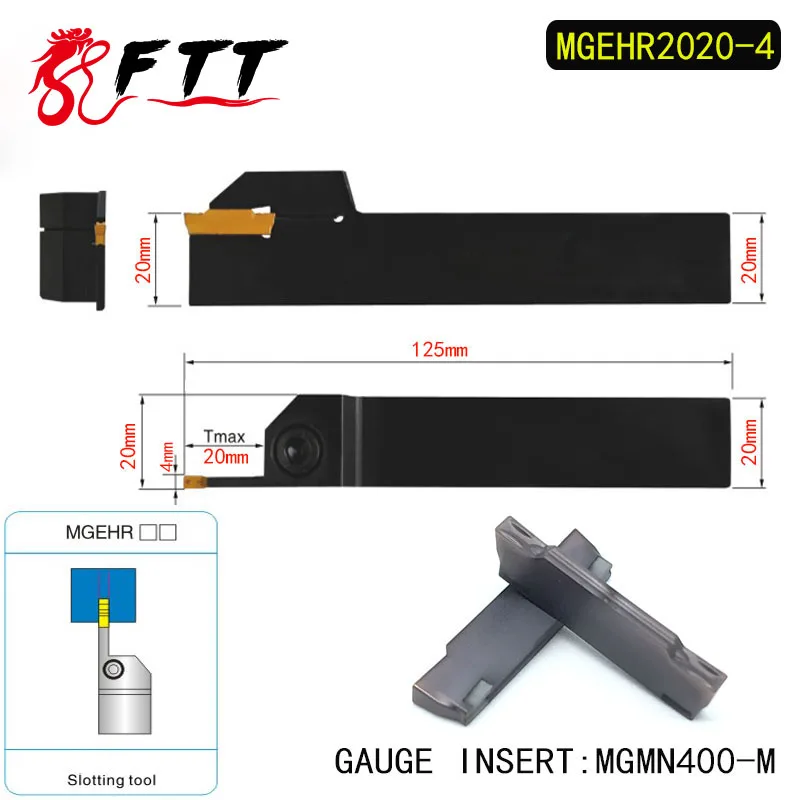 MGEHR2020-4 Extermal Parting and Grooving Turning Tool Holder For MGMN400 Insert Right Hand Bars MGMN 400
MGEHR2020-4 Extermal Parting and Grooving Turning Tool Holder For MGMN400 Insert Right Hand Bars MGMN 400