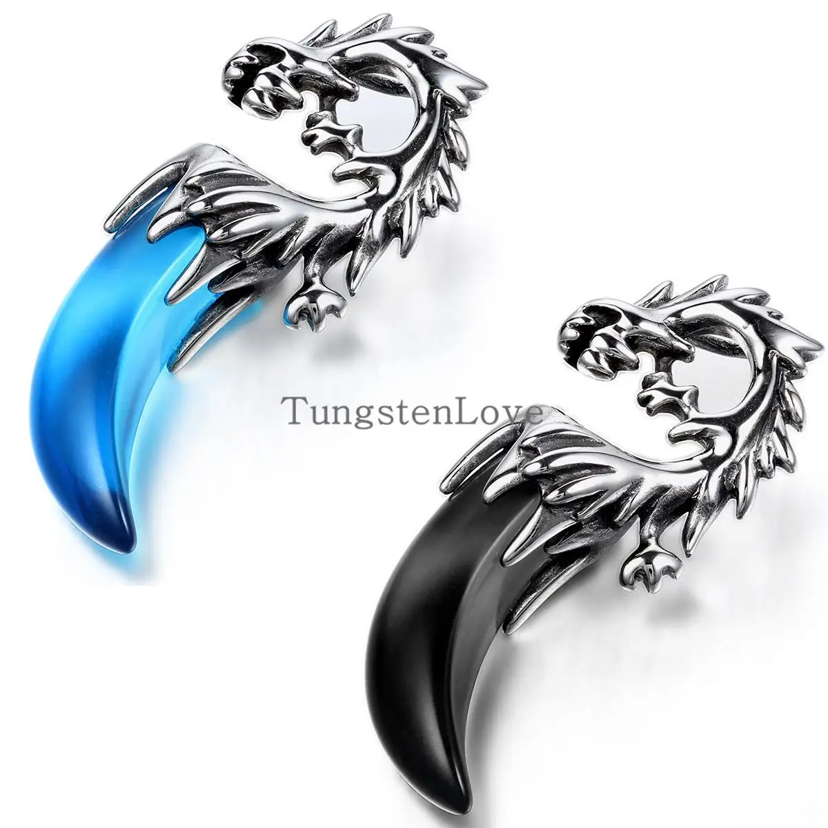 BONISKISS Tribal Mens Stainless Steel Dragon Tooth Pendant Necklace Boys hip hop pendant colgantes hombre Blue & Black selection
BONISKISS Tribal Mens Stainless Steel Dragon Tooth Pendant Necklace Boys hip hop pendant colgantes hombre Blue & Black selection