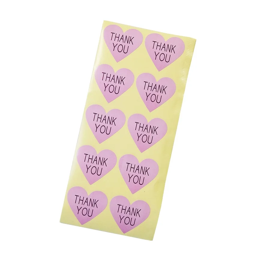 100pcs/lot Vintage "Thank you" series romatic Heart design Paper Sticker for Handmade Products
100pcs/lot Vintage "Thank you" series romatic Heart design Paper Sticker for Handmade Products