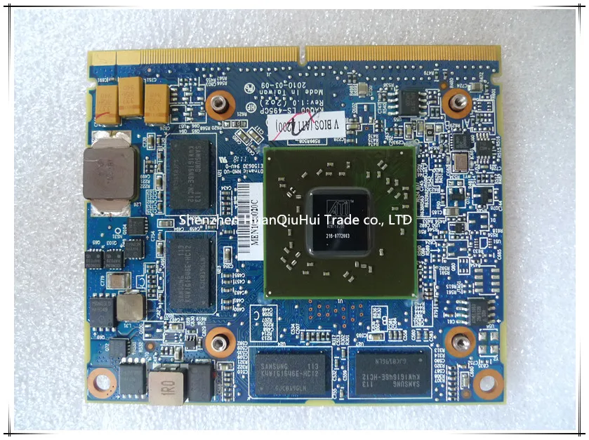 Оригинальная графическая карта M5800 216 0772003 VGA 595823 001 для ноутбука HP полностью