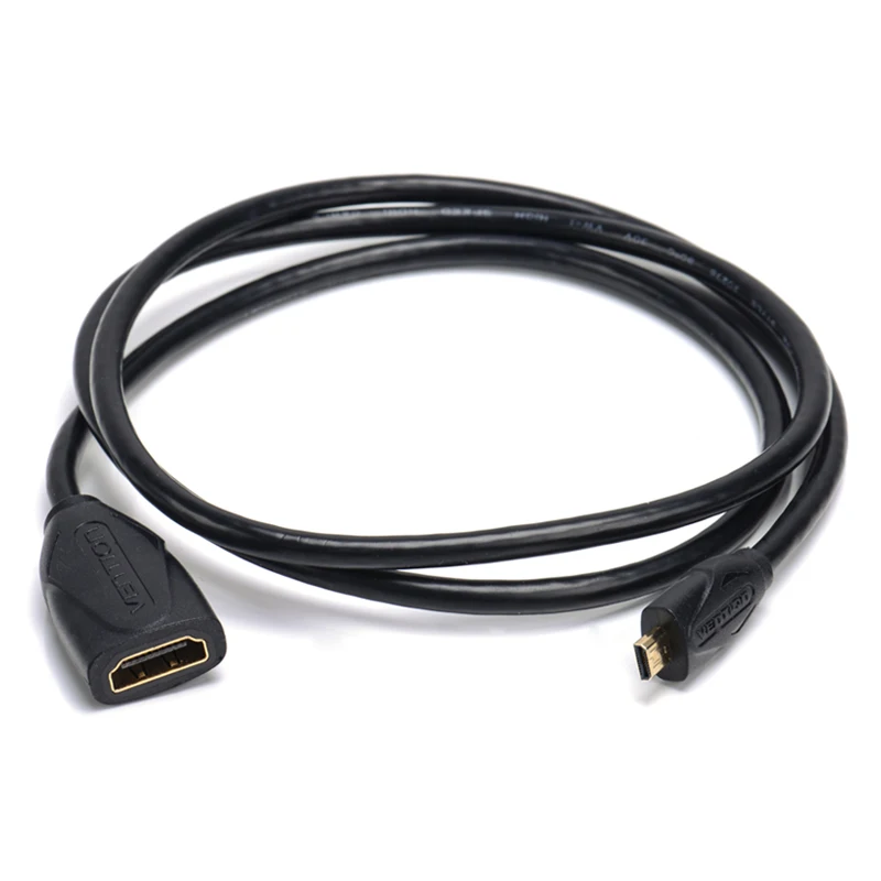 Vention Micro HDMI to Female Extension Cable Type D Male A Adatper M/F Converter for Phone | Электроника
