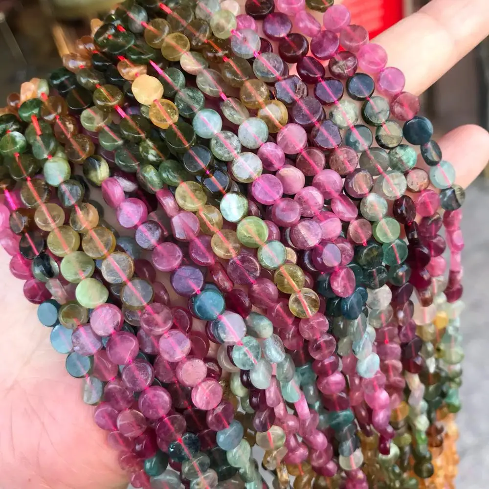 Genuine Natural Tournaline Beads 5mm 6mm 7-8mm Flat Round Loose Tournaline Wafer Stone Beads For Jewelry Making DIY Accessories
Genuine Natural Tournaline Beads 5mm 6mm 7-8mm Flat Round Loose Tournaline Wafer Stone Beads For Jewelry Making DIY Accessories