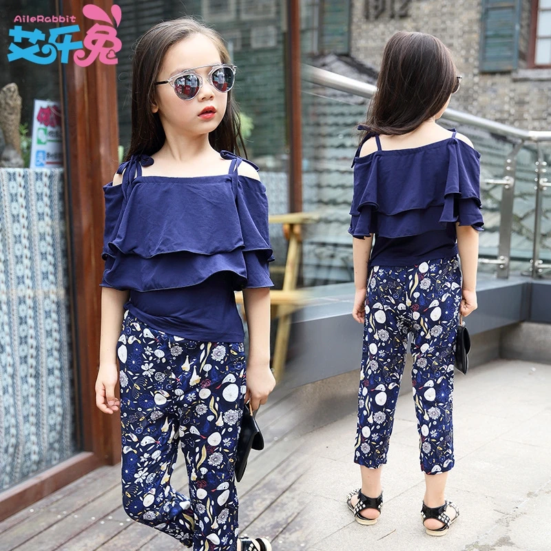 Summer 2019 Kids Clothes Set Toddler Girl Cotton Off The Shoulder Shirt + Folral Pant 2pcs Girls Boutique Outfits 6 8 9 10 12 14
Summer 2019 Kids Clothes Set Toddler Girl Cotton Off The Shoulder Shirt + Folral Pant 2pcs Girls Boutique Outfits 6 8 9 10 12 14